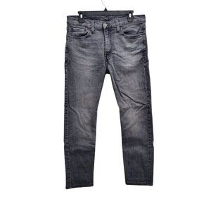 Levi's 510 Slim Skinny Men's Gray Distressed Red‎ Tab Colored Jeans Size 33x30